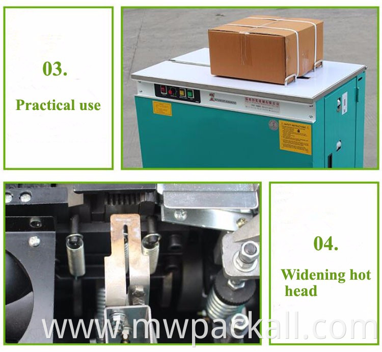 Semi-Automatic Carton Box Strapping Tying Machine/PP Strap Packing Machine